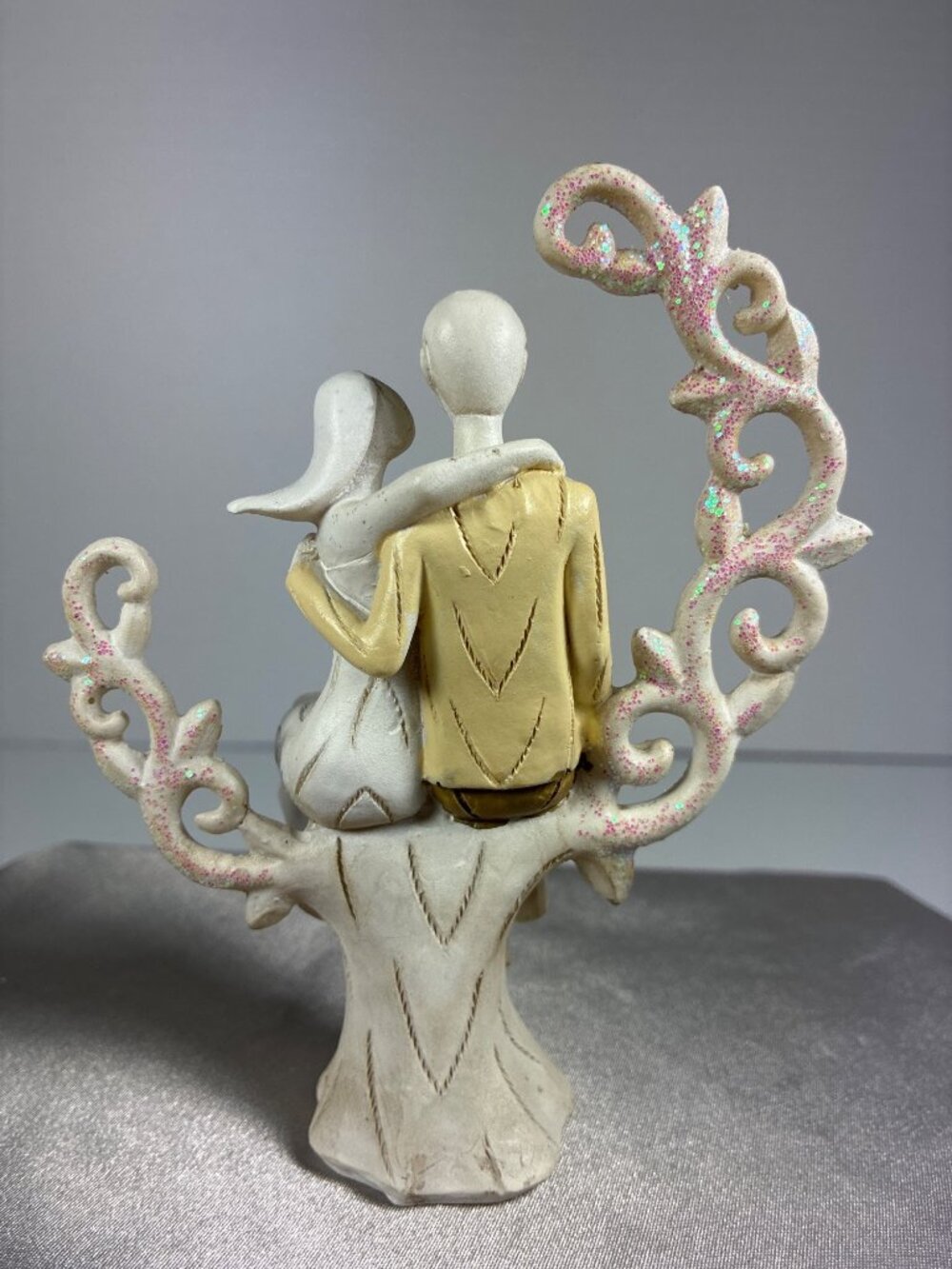 Romantic Couple Figurine Wedding Anniversary Engagement Love Decor 5" - Picture 5 of 10
